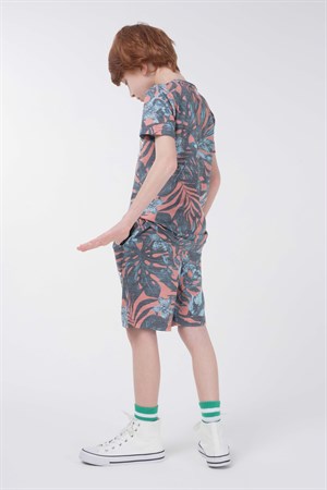 BRZ Kids Baskılı Erkek Çocuk T-shirt Şort Takım