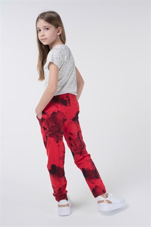 BRZ Kids Baskılı Kız Çocuk Pantolon