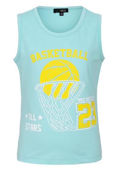 BRZ Kids Basketbol Baskılı Kız Çocuk Sıfır Kol T-shirt