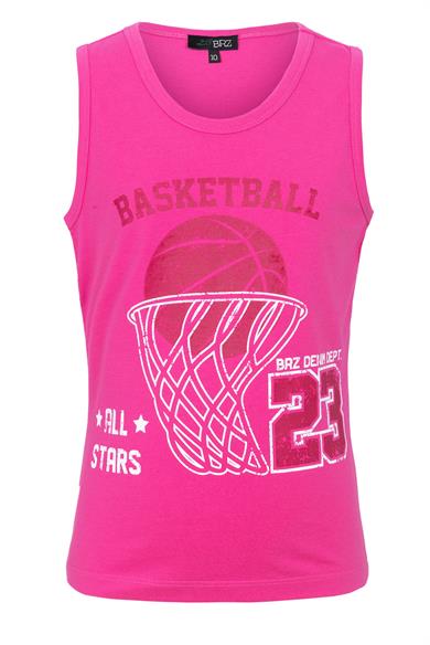BRZ Kids Basketbol Baskılı Kız Çocuk Sıfır Kol T-shirt