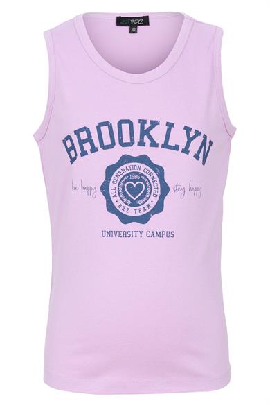 BRZ Kids Baskılı Kız Çocuk Sıfır Kol T-shirt