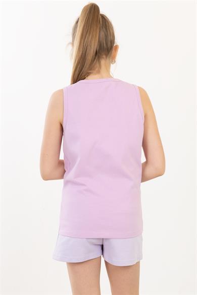 BRZ Kids Baskılı Kız Çocuk Sıfır Kol T-shirt