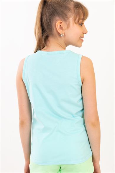 BRZ Kids Basketbol Baskılı Kız Çocuk Sıfır Kol T-shirt