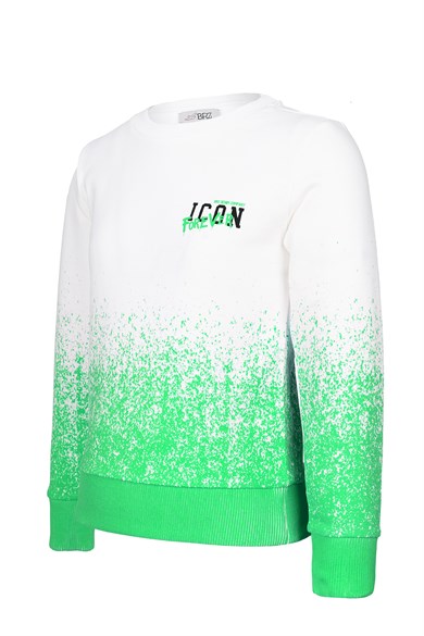 BRZ Kids Baskılı Kız Çocuk Sweatshirt Pantolon Takım