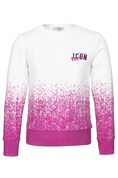 BRZ Kids Baskılı Kız Çocuk Sweatshirt Pantolon Takım