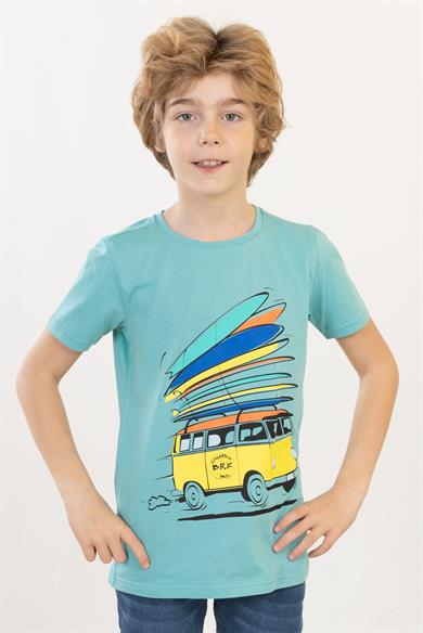 BRZ Kids Baskılı Unisex Çocuk Kısa Kollu T-shirt