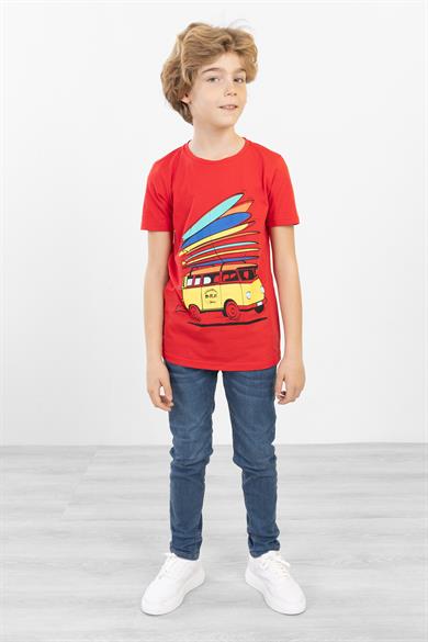 BRZ Kids Baskılı Unisex Çocuk Kısa Kollu T-shirt