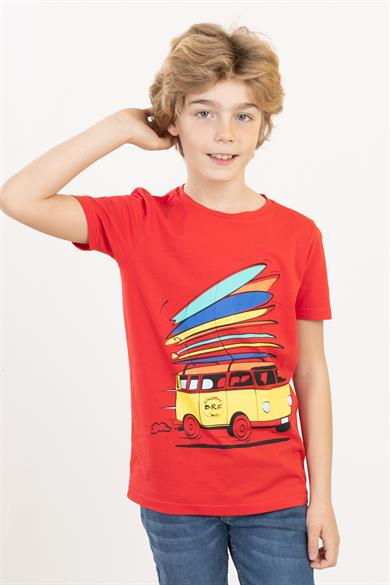 BRZ Kids Baskılı Unisex Çocuk Kısa Kollu T-shirt