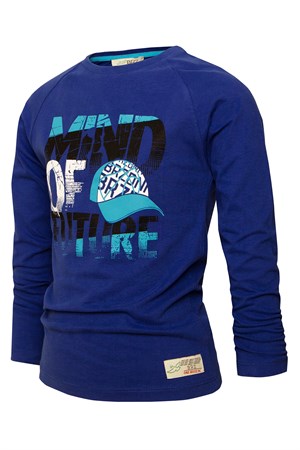 BRZ Kids Baskılı Uzun Kollu Erkek Çocuk T-shirt