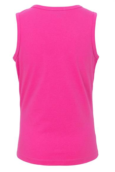 BRZ Kids Baskılı Yırtmaçlı Kız Çocuk Sıfır Kol T-shirt