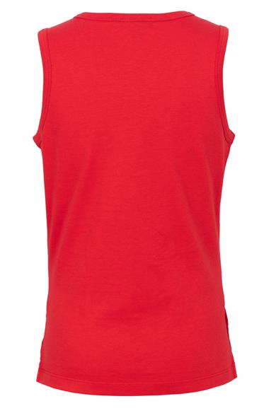 BRZ Kids Baskılı Yırtmaçlı Kız Çocuk Sıfır Kol T-shirt