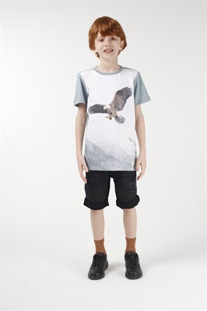 BRZ Kids Dijital Baskılı Erkek Çocuk Kısa Kollu T-shirt