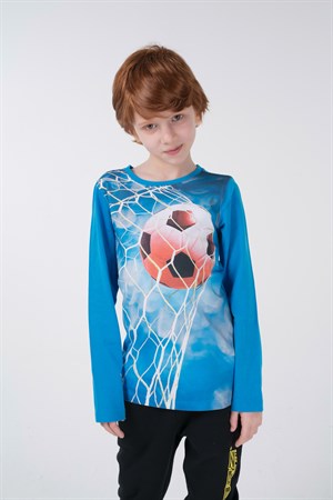 BRZ Kids Dijital Baskılı Erkek Çocuk Uzun Kollu T-shirt