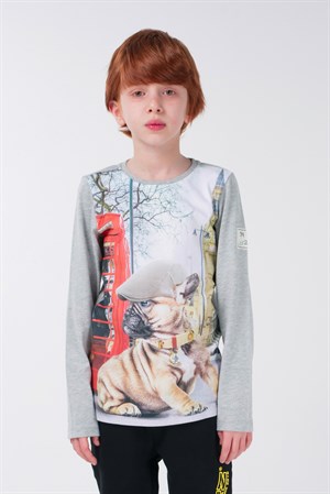 BRZ Kids Dijital Baskılı Uzun Kollu T-shirt