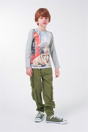 BRZ Kids Dijital Baskılı Uzun Kollu T-shirt