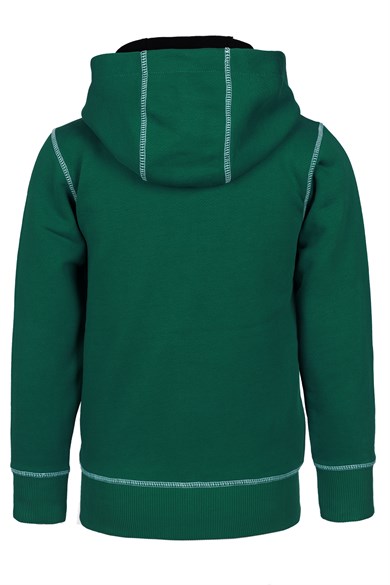 BRZ Kids Erkek Çocuk Baskılı Fermuarlı Kapüşonlu Sweatshirt