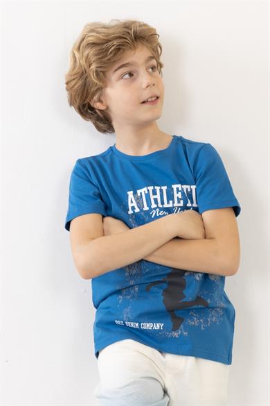 BRZ Kids Erkek Çocuk Baskılı Kısa Kollu T-shirt