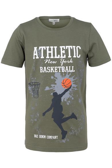 BRZ Kids Erkek Çocuk Baskılı Kısa Kollu T-shirt