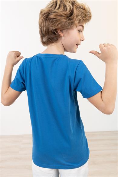 BRZ Kids Erkek Çocuk Baskılı Kısa Kollu T-shirt