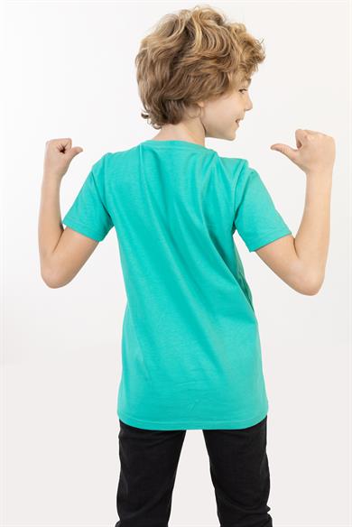 BRZ Kids Erkek Çocuk Baskılı Kısa Kollu T-shirt