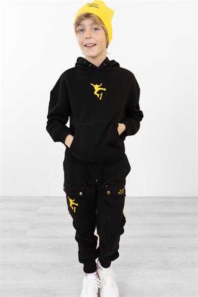 BRZ Kids Erkek Çocuk Kapüşonlu Sweatshirt Pantolon Takım