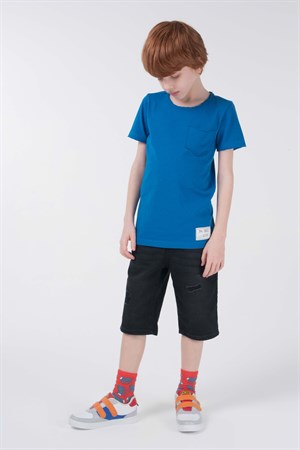 BRZ Kids Erkek Çocuk Mavi T-shirt