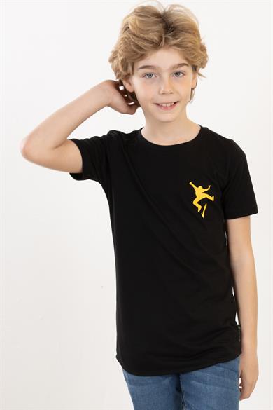 BRZ Kids Erkek Çocuk Ön ve Arka Baskılı Kısa Kollu T-shirt