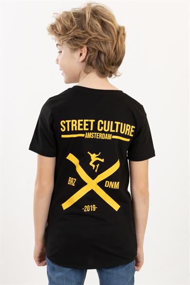 BRZ Kids Erkek Çocuk Ön ve Arka Baskılı Kısa Kollu T-shirt