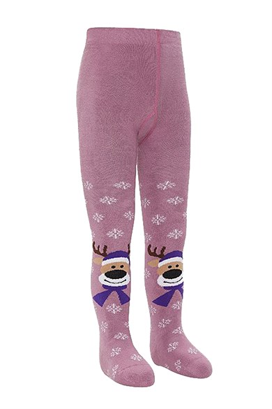 BRZ Kids Geyik Desen Havlu Kız Çocuk Külotlu Çorap 3lü Set