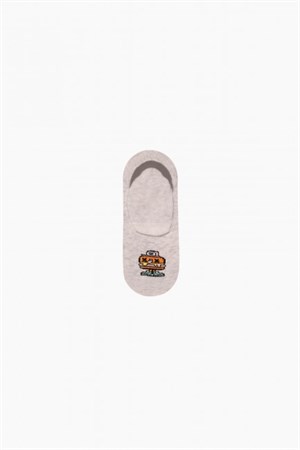 BRZ Kids Hamburger Desenli Erkek Çocuk Babet Çorabı 3lü Set