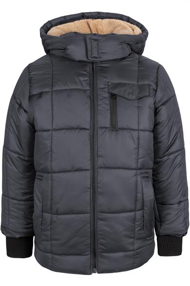 BRZ Kids İçi Polar Astarlı Cepli Kapüşonlu Çocuk Mont