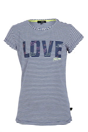 BRZ Kids İpliği Boyalı Kız Çocuk Kısa Kollu T-shirt