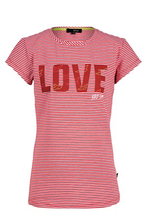 BRZ Kids İpliği Boyalı Kız Çocuk Kısa Kollu T-shirt