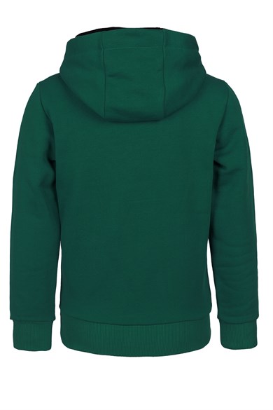 BRZ Kids Kaplan Baskılı Erkek Çocuk Kapüşonlu Sweatshirt