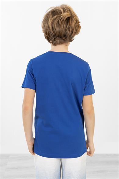 BRZ Kids Kaplan Baskılı Erkek Çocuk Kısa Kollu T-shirt