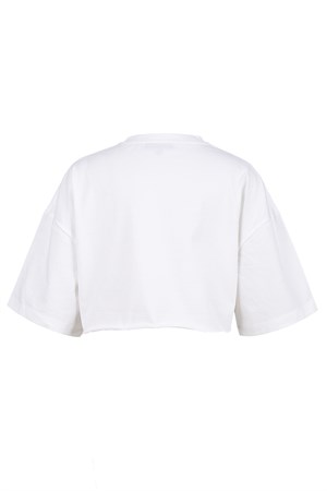 BRZ Kids Kelebek Baskılı Kız Çocuk Oversize Crop Tişört