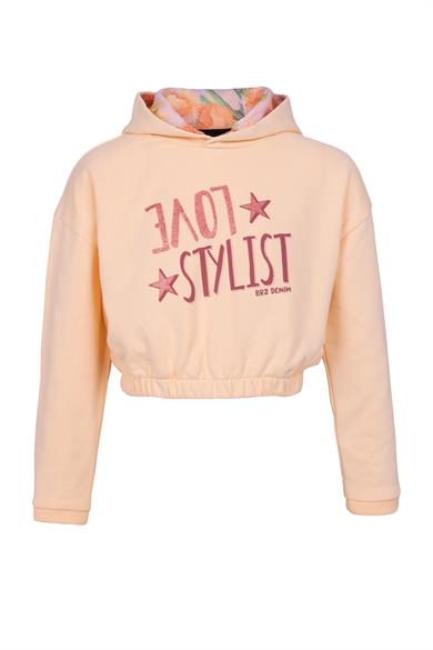 BRZ Kids Kız Çocuk Crop Sweatshirt Pantolon Takım