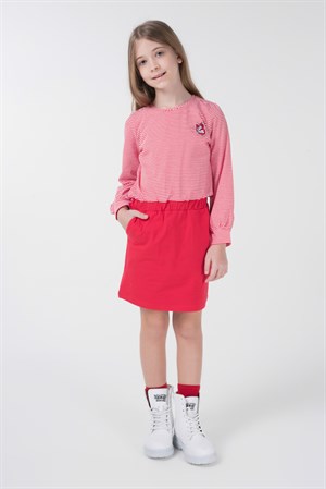 BRZ Kids Kız Çocuk Kırmızı Elbise