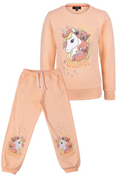 BRZ Kids Kız Çocuk Unicorn Baskılı Eşofman Takım