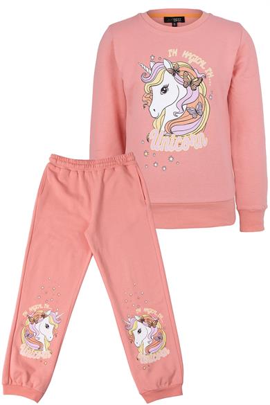 BRZ Kids Kız Çocuk Unicorn Baskılı Eşofman Takım