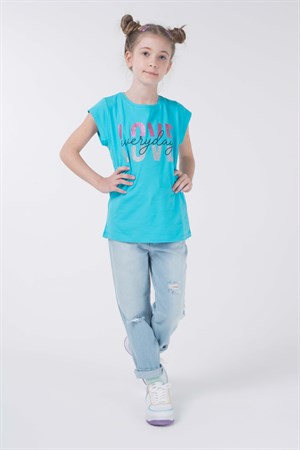 BRZ Kids Kız Kısa Kollu T-shirt