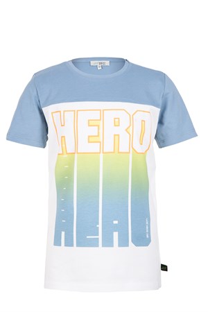 BRZ Kids Kontrast Renkli Baskılı Erkek Çocuk Kısa Kollu T-shirt