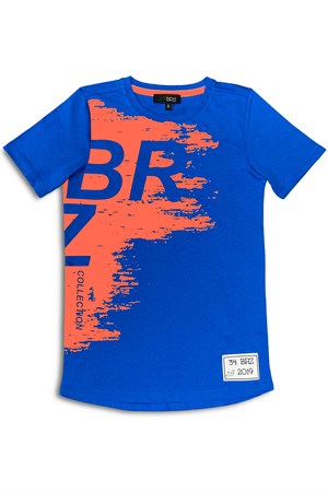 BRZ Kids Neon Baskılı Erkek Çocuk Kısa Kollu T-shirt