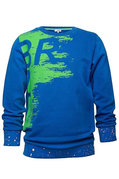 BRZ Kids Neon Baskılı Erkek Çocuk Sweatshirt