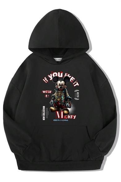 BRZ Kids Oversize Çocuk Mickey Mouse If You Like It Hoodie