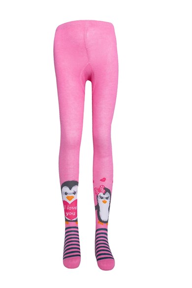 BRZ Kids Penguen Desenli Kız Çocuk Külotlu Çorap 3lü Set