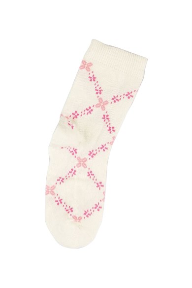 BRZ Kids Sarmaşık Desenli Kız Çocuk Çorabı 3lü Set