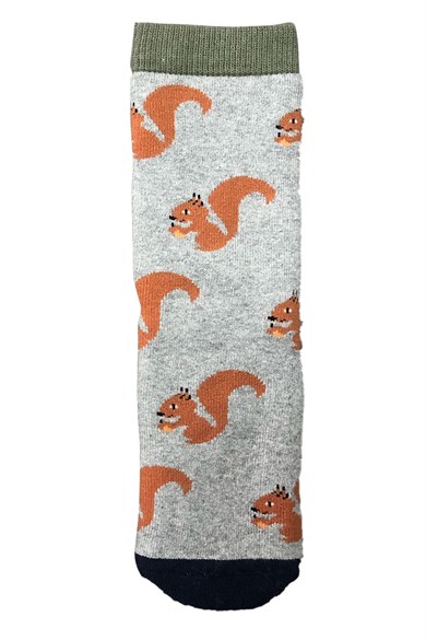 BRZ Kids Sincap Desenli Havlu Tabanaltı Baskılı  Erkek Çocuk Çorabı 3lü Set