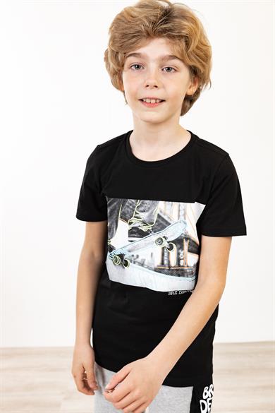 BRZ Kids Skate Baskılı Erkek Çocuk T-shirt