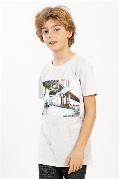 BRZ Kids Skate Baskılı Erkek Çocuk T-shirt